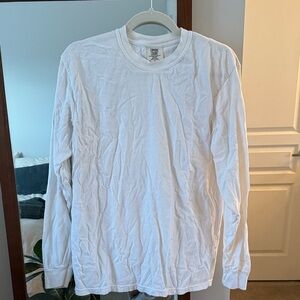 Comfort Colors White Long Sleeve Tee